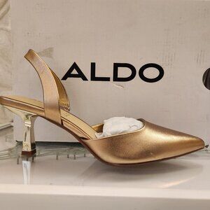 ALDO "Basanti" Leather Slingback heels. NIB. Size 6